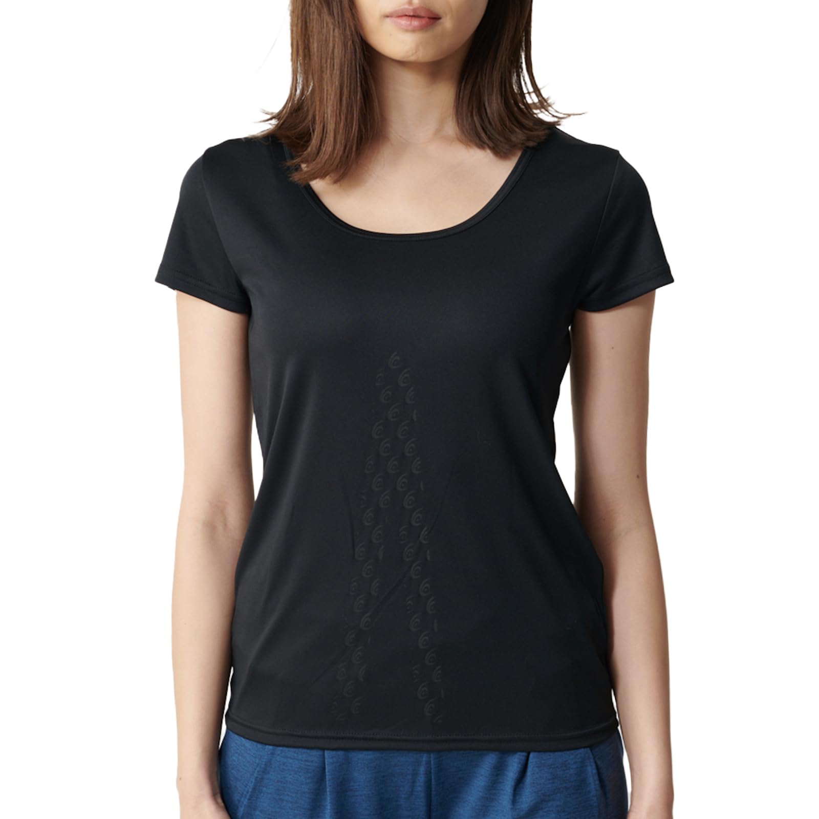 

Revive Shirt Revive Half Size L Black Inner, Women s, Sleeve, (Height 158-168cm), чёрный