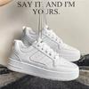Fashion Men's Shoes Fashion White Sneakers For Men Lace Up Skateboard Board Shoe Thick Sole Versatile Vulcanized Shoes Zapatillas Hombre