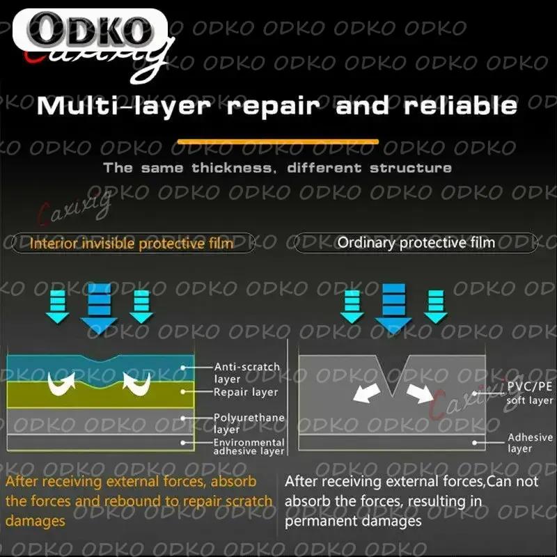 For Nissan X-TRAIL Rogue 2021-2023Car Interior Film Dashboard piano board Shift center console Anti-scratch transparent TPU Film