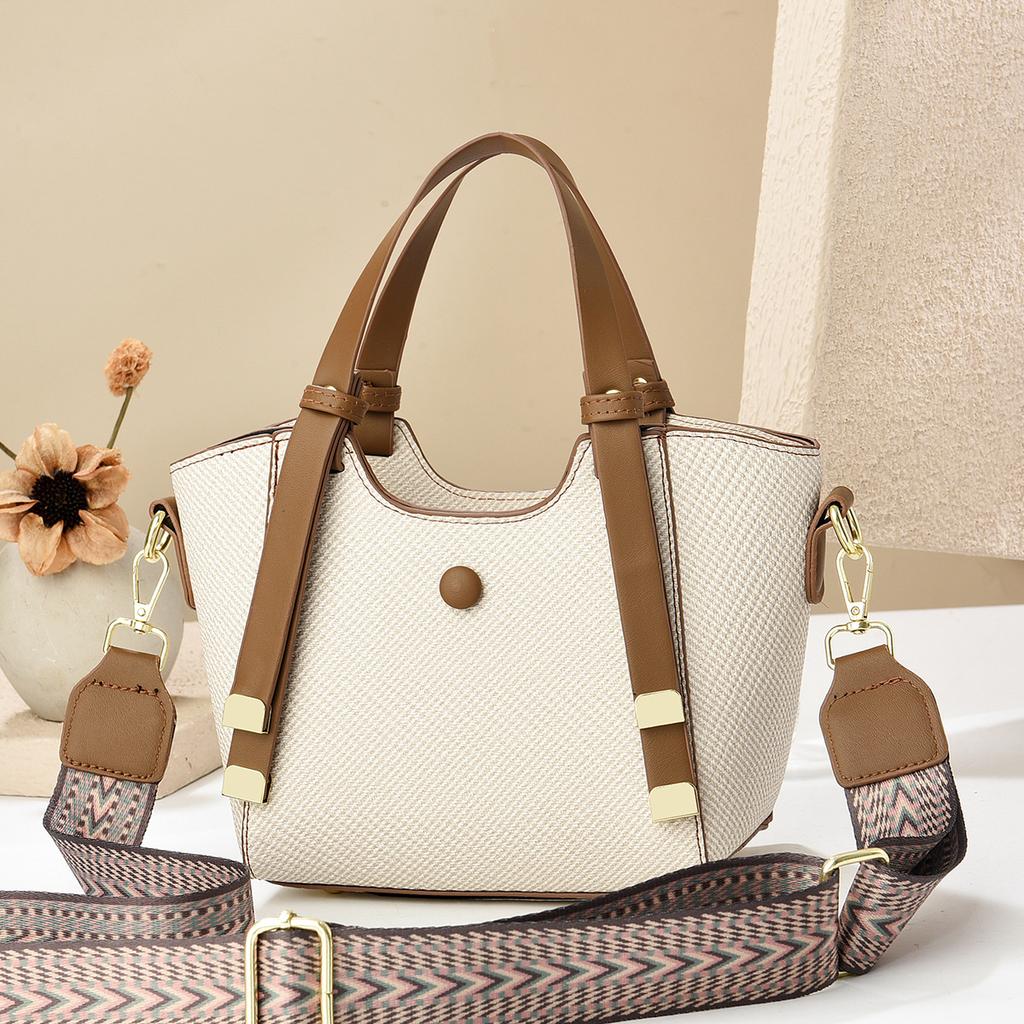 Handbag Bag Bucket Vegetable Basket Bag New Simple Women's Shoulder Messenger Bag Women's Bag