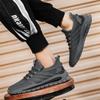 Flying Woven Men's Shoes Sports Shoes Spring Mesh Breathable Casual Shoes Work Labor Insurance Shoes Men's