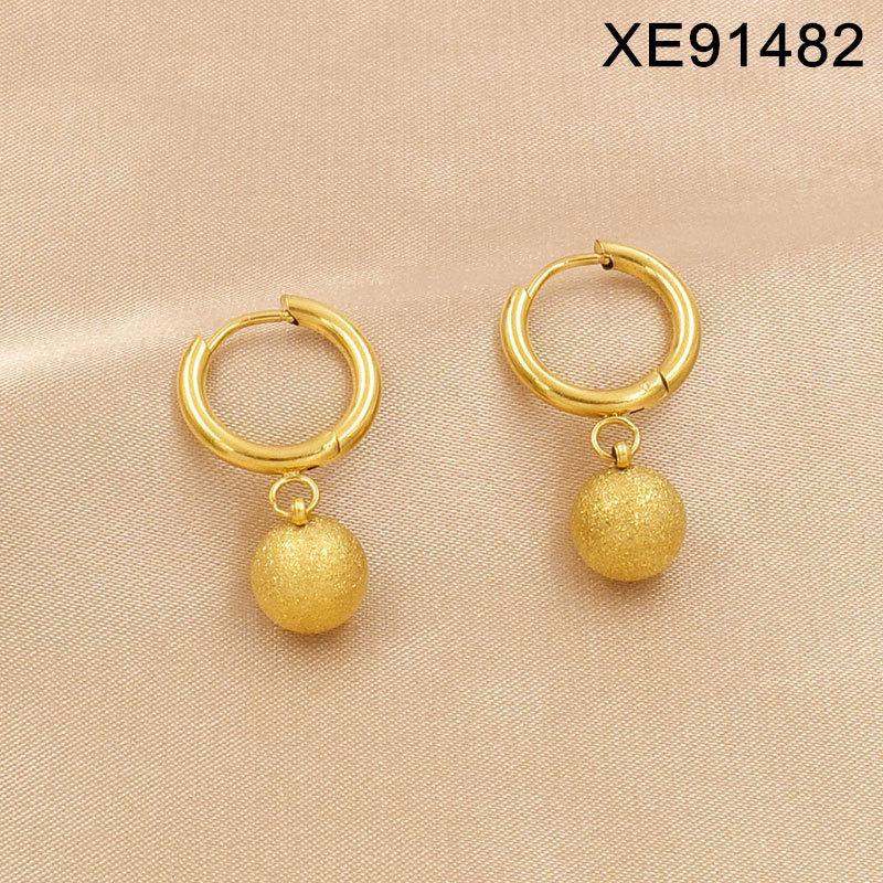 Elegant Pearl Buckle Hoop Earrings - Retro Luxury Circle Dangle Ear Jewelry for Women