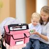 Lightweight Hanging Storage Bag for Strollers Reinforced Stitching Design Portable Compact Baby Pram Cart Accessory