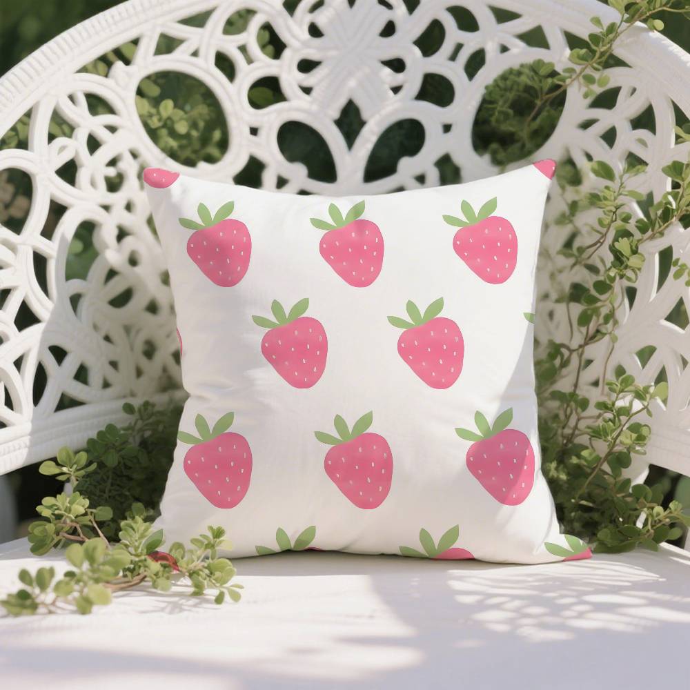 Girls For Spring Floral Ins Print Pillow Case Anti-dustmite Pillowcase Invisible Zipper Silky Short Plush Sofa Cushion Cover