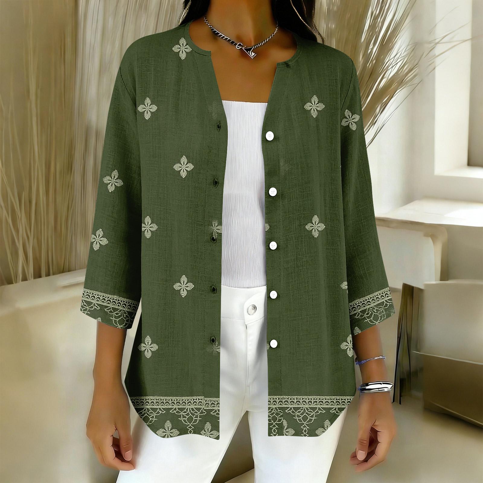 

Women s 3/4 Sleeve Shirts Graphic Tees Shirts Casual Basic Tops Pullovers XL