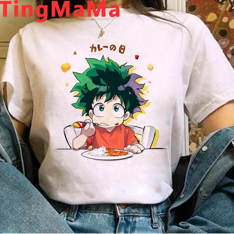 

Моя геройская академия Мидория Изуку Деку Боку Но Геройская академия футболка feUnisex ulzzang 2021 винтажная футболка уличная одежда M