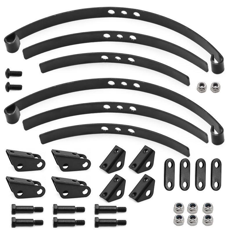 Front Rear Suspension Steel Leaf Spring Lifting Lug Set for 1/14 Tamiya RC Tractor Trailer Truck Model Car Upgrade Parts