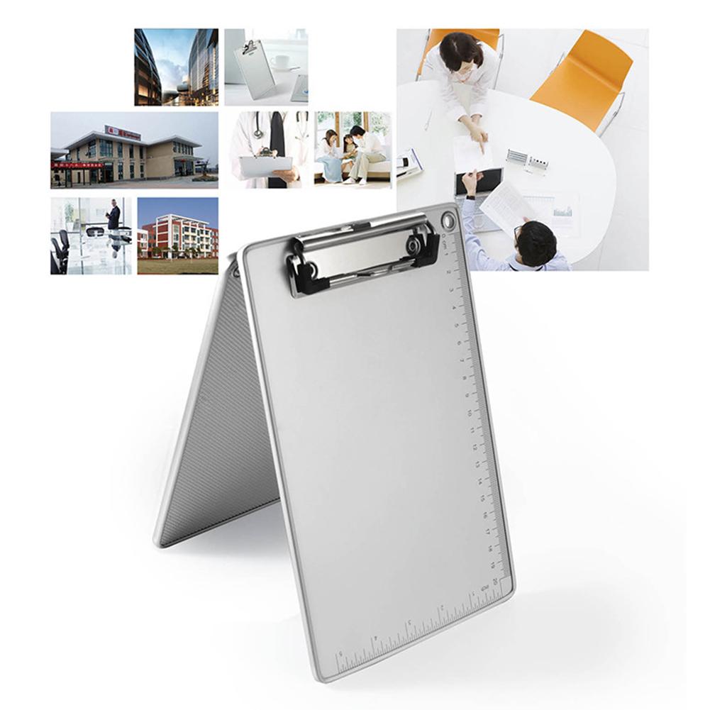 A4 File Folder Clipboard Aluminum Alloy Clip Board Loose-leaf Notebook File Writing Clamp Paper Holder Office School Supplies