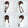 Wednesday Agnes Demille Cosplay Wig With Double Braid Hightemperature Silk For Cos Anime Fans
