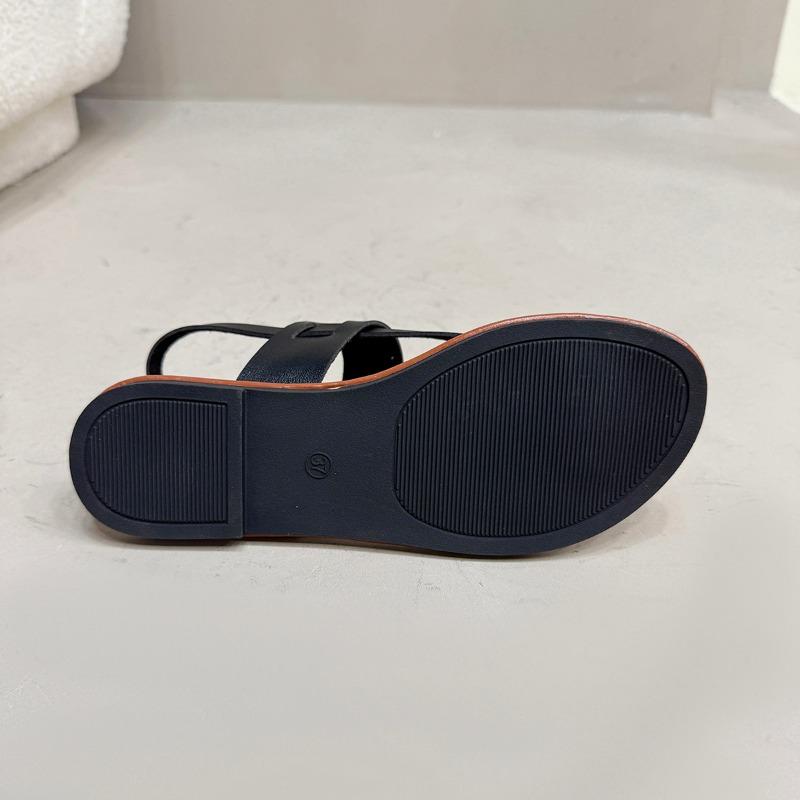 Moteriški minimalistiniai sandalai Naujos mados plokščios basutės Vasaros lauko paplūdimio atostogos Laisvalaikis Moteriški batai