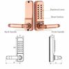 Mechanical Code Lock Waterproof Password Unlock Aluminum Alloy Anti-Theft Outdoor Door Lock