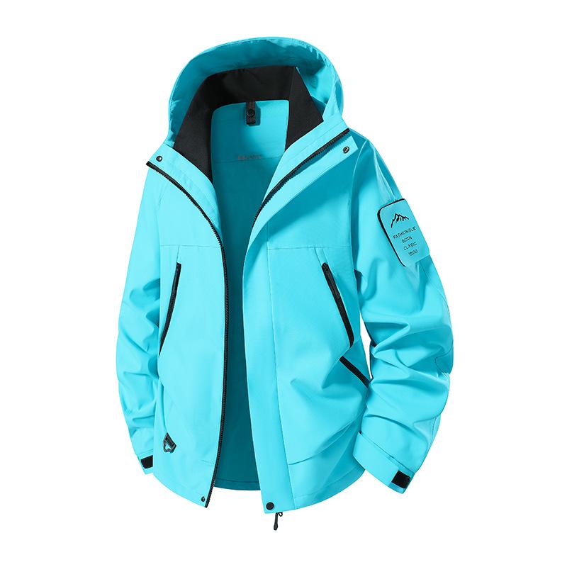 Mountain Windproof Waterproof Hooded Jacket for Outdoor Hiking and Climbing - Unisex