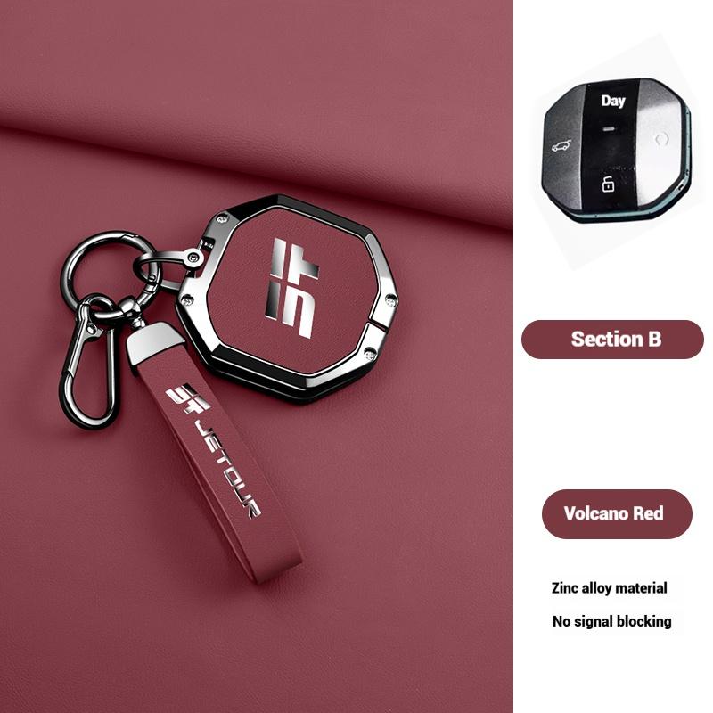 Zinc Alloy Car Key Fob Case Cover For Jetour Freedom Shanhai T1 Traveller   Protector Shell Keychain Holder Accessories