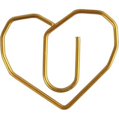 Gold Metal Paper Clip Clips, In the Shape of Figurines, Can Be Used As Normal Paper Clips and As Decorations On