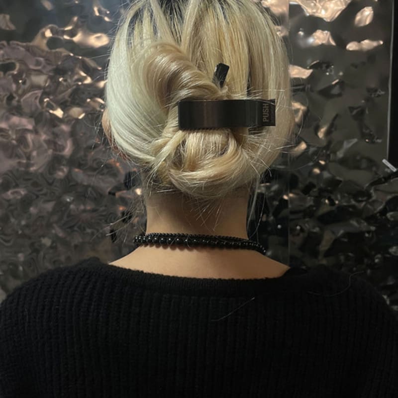 SENTIMENTS NO.291 [BLACK] HAIR PIN 2SET Push Pin Clip