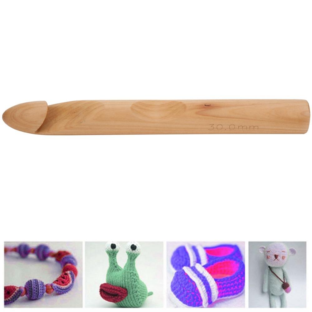 Handcrafted Design Knitting Needles 30mm Thick Hand Weaving Tool Crochet Hooks For DIY Crafts