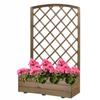 Holz-Gartenkübel mit Rankgitter 40 x 90 x 140 cm