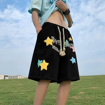Personalized Men's Shorts Design Loose Straight and Versatile Fitness Basketball Sports and Casual Five-point Pants