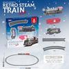 Jouets de set de voie ferrée pour enfants, locomotives classiques rétro et sets de jouets de train à longue voie avec lumières, jouets idéaux pour les enfants