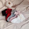 New Winter Autumn Baby Girls Socks With Big Bows Kids Ankle  Cotton Socks Toddlers Cute Short Christmas Socks For