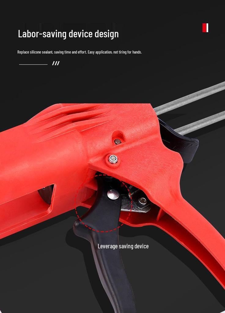 Complete Home Caulking Tool Set: Caulking Gun, Trowel, Scraper, Corner Tools, Labor-Saving Glue Gun, Dual-Cartridge Gun