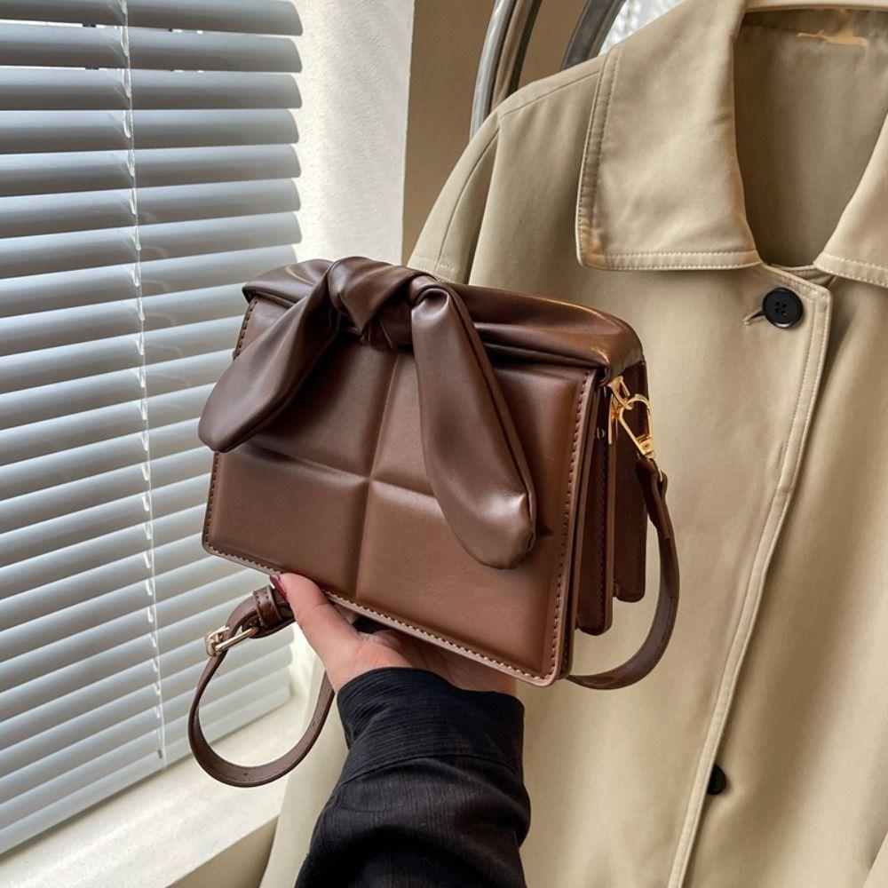 Shoulder Bag Simple Crossbody Bag Purse PU Handbag Ins Chocolate Shape Square Bag  Streetwear