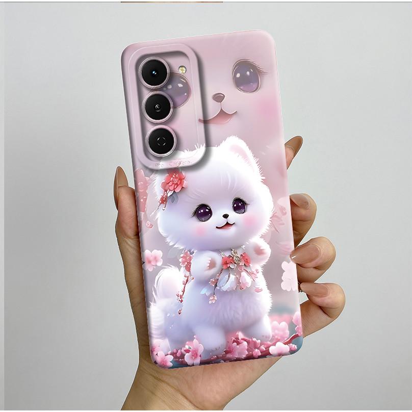 Casing For Tecno Spark 40 Pro 40Pro+ Plus 4G Aesthetic Flowers Phone Case Slim Liquid Silicone Anti Drop Protection Soft Cover