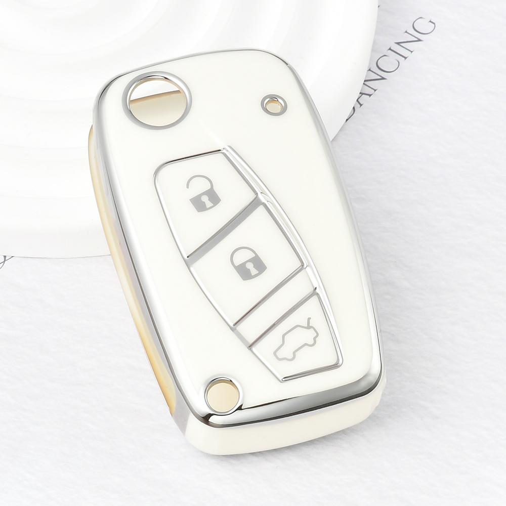 

3Buttons Car Flip Key Case Cover Shell Fob Bag For Fiat 500 Panda Stilo Punto Doblo Grande Bravo 500 Ducato Minibus Auto Key Fob