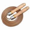 Premium Leather Jump Rope Featuring Durable Hardwood Handles, Stainless Steel Parts for Longevity, Adjustable Length for Custom Fit