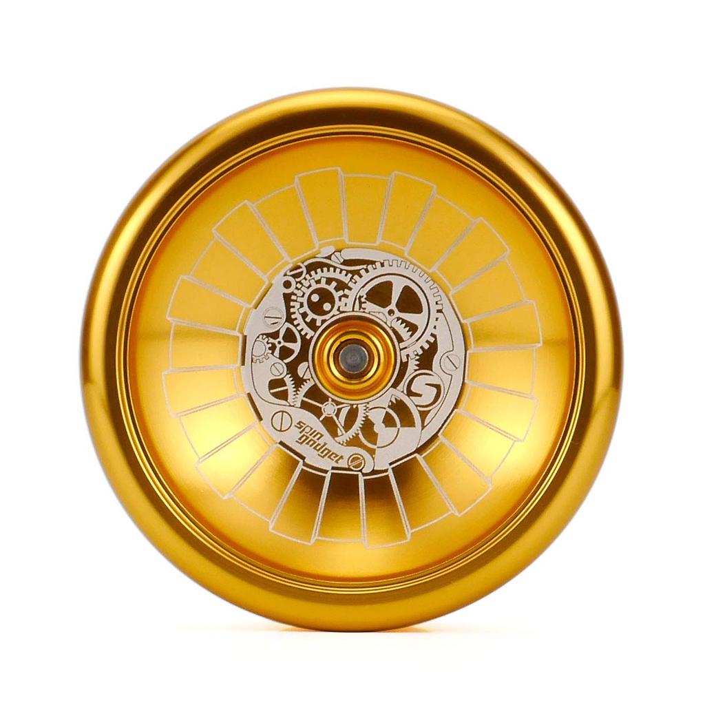 Intermediate Metal Yo-Yo Spin Gear Metal Spin Gadget Bind Compatible (Gold)