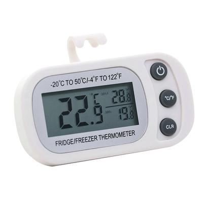 ABS Digital Thermometer Hanging LCD Button Control Replacement Battery Powered Home Refrigerator Temperature Meter