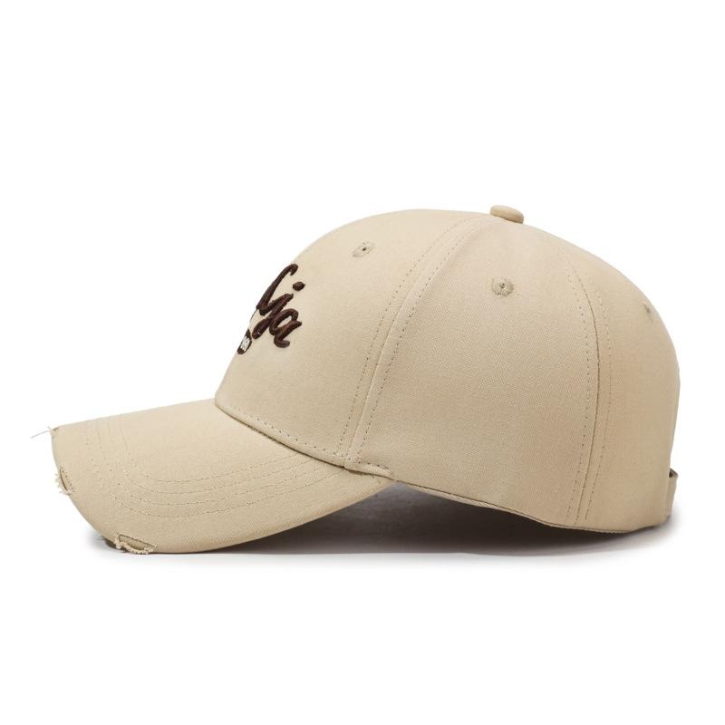 Spring And Autumn Hardtop Versatile Baseball Cap Men'S And Women'S Embroidered Alphabet Sun Cap Outdoor Casual Cap Tide