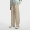 Fila White Classic Fashion Simple Relaxed Comfortable Versatile Straight Leg Woven Casual Pants Women Bottoms Cream F11W613802FBG