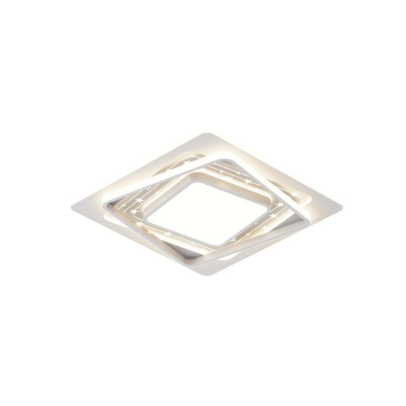 Nordic Rectangular LED Ceiling Light for Living Room and Bedroom