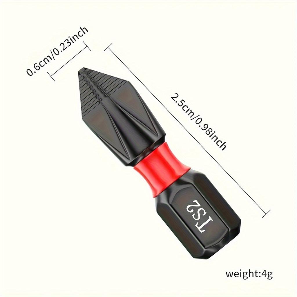 25mm Tungsten Steel Strong Magnetic Electric Screwdriver Anti Slip Electric Screwdriver Set with Hexagonal Handle Hand Drill
