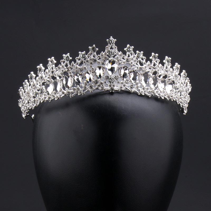 Gold/Silver Rhinestone Crystal Bridal Headpiece - European Wedding Accessory