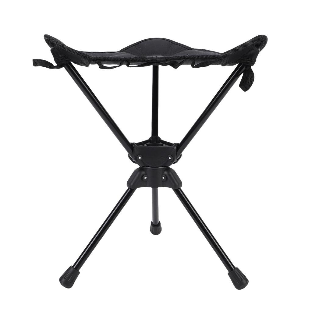 Folding Camping Stool 360 Degree Rotating Lightweight Triangular Portable Outdoor Small Chair for Hiking Fishing BBQ