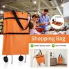High-Capacity Foldable Portable Storage Bag Reusable Supermarket Sack Telescopic Waterproof Bag Large Loadbearing Ecofriendly