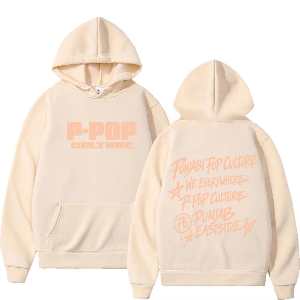 2026 New Rapper Karan Aujla P-POP Tour Hoodie Men Women Hip Hop Casual Streetwear Fashion Sweatshirt Loose Cozy and Versatile