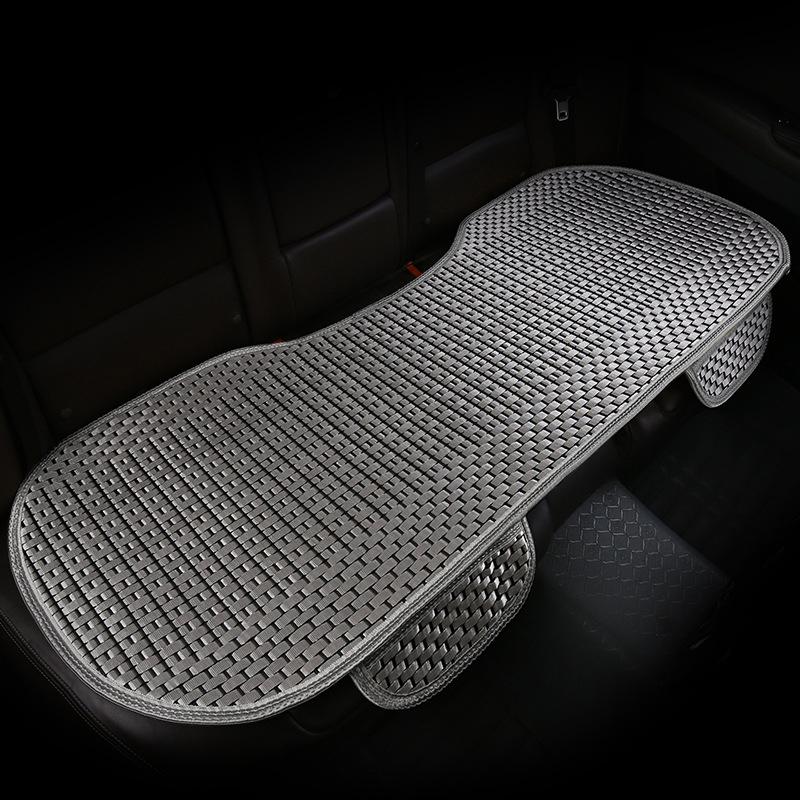 Summer Cool Ice Silk Car Cushion Seat Covers Universal Luxury Car Interior Non Slip Breathable Front Rear Cushion With Backrest