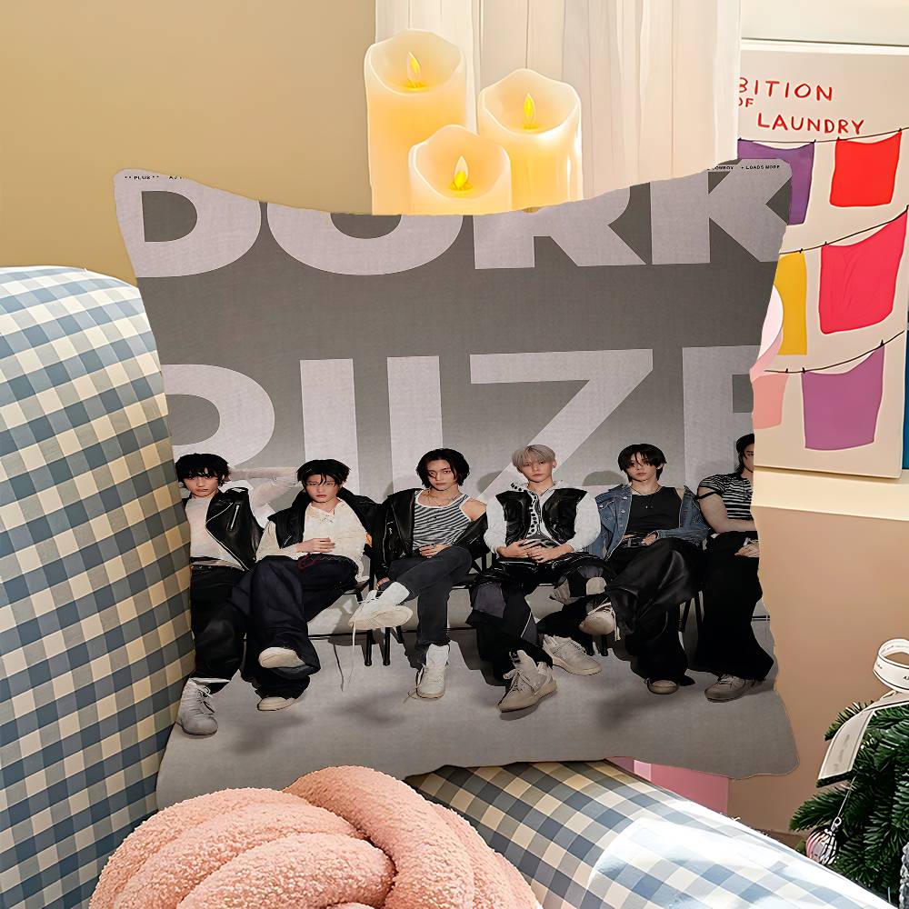 Kpop Band R-RiizeS Cushion Cover Polyester Sofa Cushions Decorative Throw Pillows Home Decoration Pillowcover