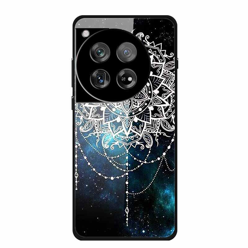 Personalized Seven-Colored Tempered Glass Phone Case for OnePlus 12 - Unisex