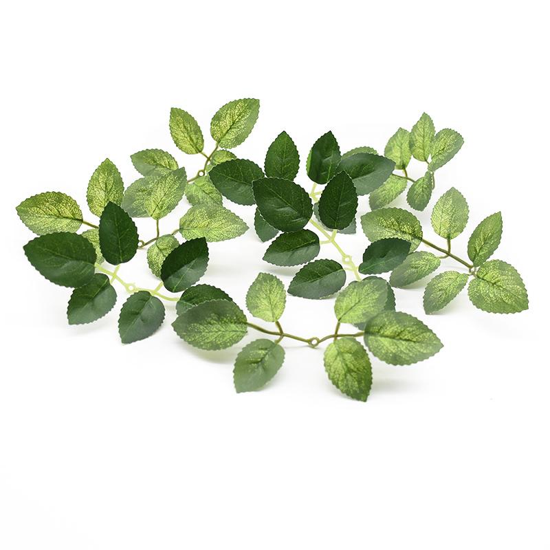 20/50PCS Artificial Plants Wedding Decorative Flowers Wreaths Fake Roses Silk Leaves Arrangement Accessories Home Decor DIY Gift