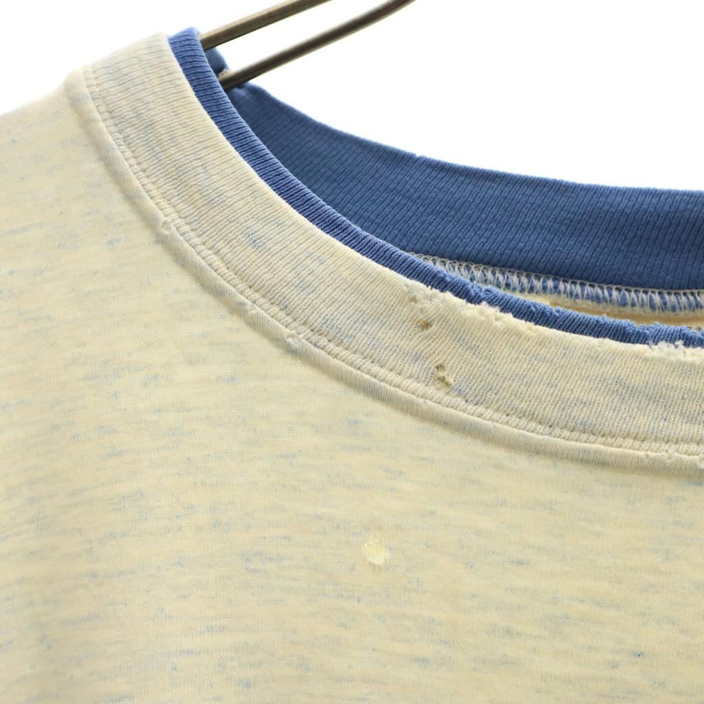 ALORE 90s Made in USA Old Five-quarter sleeve T-shirt XL Ivory Men's Used