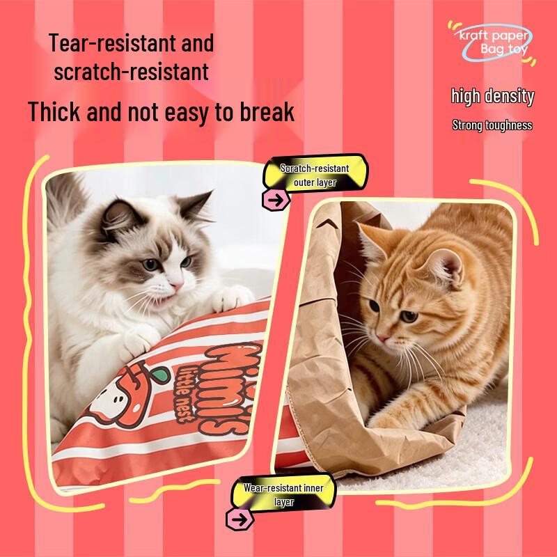 Jihang Cat Tunnel and Hideaway Sack (5-Pack)