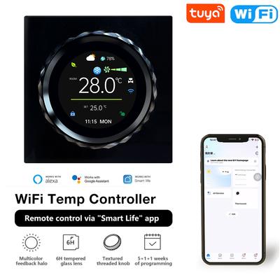 Tuya WiFi Regulátor teploty Chytrý termostat klimatizace Jednotka s ventilátorovým konvektorem Digitální řízení teploty funguje s Alexa Google Home