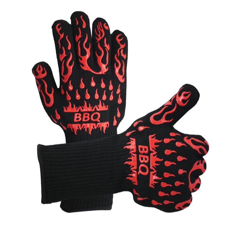 Auf Lager: Hitzebeständige, feuerfeste Handschuhe für Küche, Backen, Kochen, Mikrowelle und Ofen
