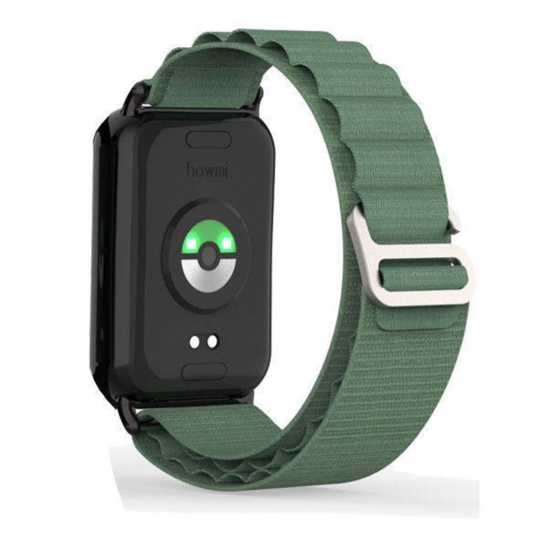 

Нейлоновый ремешок-петля для Xiaomi Smart Band 8 Pro / 9 Pro Сменный ремешок для запястья 8Pro Дышащий браслет for Band 9 Pro зелёный