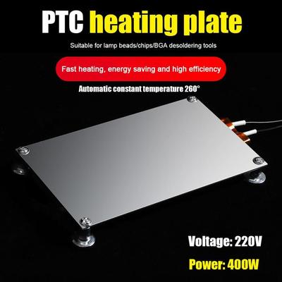 Piastra riscaldante PTC da 400 W, chip BGA, sfera di saldatura, stazione di saldatura per rimozione LED in alluminio, strumenti per schede di demolizione 220 V/110 V