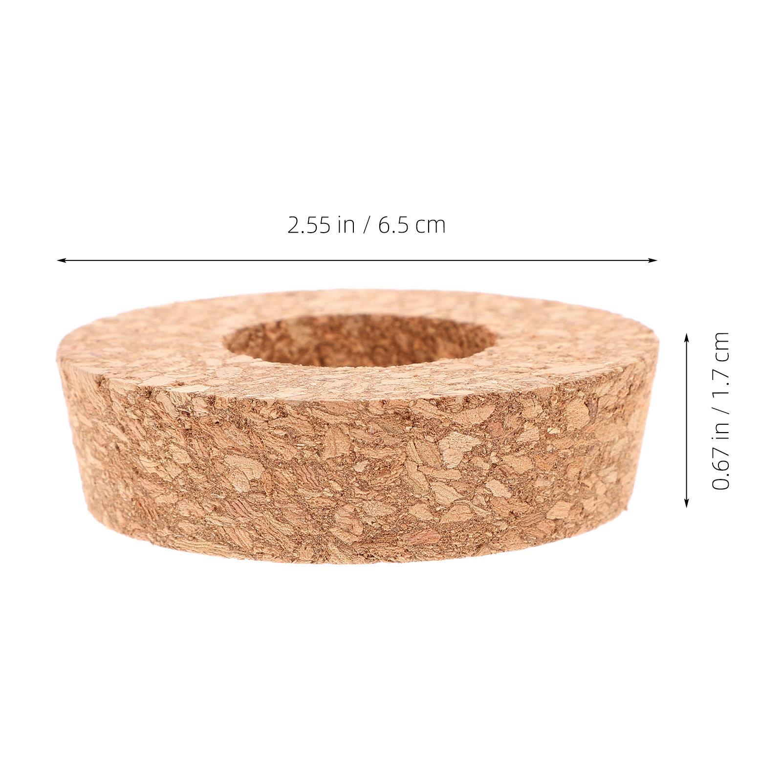 

4Pcs Hydroponic Vase Wood Lid Hollow Design Plant Ventilation Cover Glass Planter Lid Office Desk Bookshelf Decor